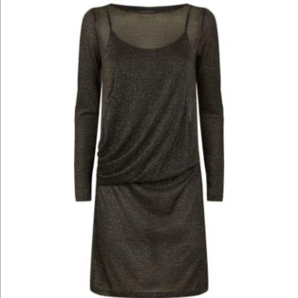 🆕 Ted Baker Sparkle Lurex Layered Dress - ETHIA